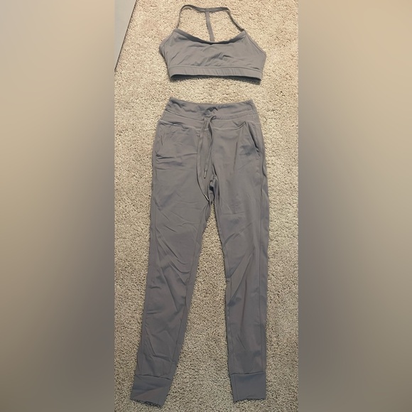 HALARA Pants - HALARA Women's Gray Leggings and Sports Bra Set